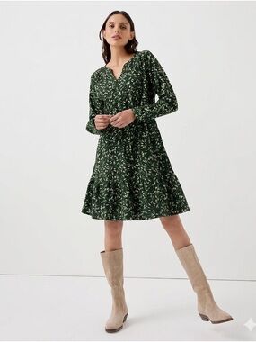 PACT NWOT Cafe Crepe Tiered Dress Size XXL